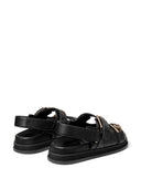 Jimmy Choo Elyn Flat Leather Sandals