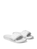 Jimmy Choo Fitz/F Leather Pool Slippers