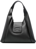 Bolso de hombro de cuero medio de Hogan Pre H Hobo