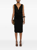 Saint Laurent V Necked Mini Dress