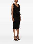 Saint Laurent V Necked Mini Dress