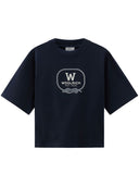 Woolrich徽标棉T恤