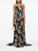 Max Mara Printed Cotton Long Dress