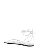 Sandali piatti in pelle principale toteme