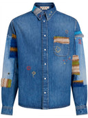 Marni Patchwork Denim Shirt