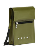 Marni Logo Leather Pouch On Strap