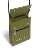 Marni Logo Leather Pouch On Strap