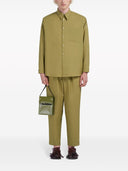 Marni Logo Leather Pouch On Strap