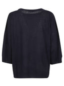 Pull à cou de couchage de lin et de coton en coton