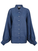Sosue Antonia överdimensionerad denimblus