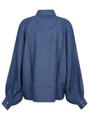 Sosue Antonia överdimensionerad denimblus