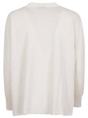 Base Linen And Cotton Blend Boat Neck Sweater