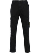 Stone Island Logo Cotton Slim Trousers