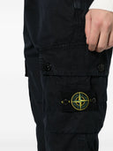 Stone Island Logo Cotton Slim Trousers