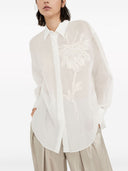 Brunello Cucinelli Embroidered Cotton Shirt