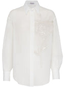 Brunello Cucinelli Embroidered Cotton Shirt