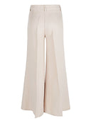 Via Masini 80 Wide Leg Linen Trousers