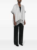 Brunello Cucinelli Fringed Silk Poncho