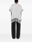 Brunello Cucinelli Fringed Silk Poncho