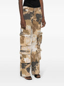 Blumarine Camouflage Print Cargo Trousers