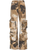 Blumarine Camouflage Print Cargo Trousers