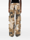 Blumarine Camouflage Print Cargo Trousers