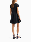 Emporio Armani Cotton Blend Mini Dress