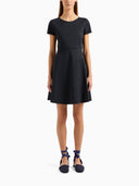 Emporio Armani Cotton Blend Mini Dress