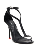 Alexander Mc Queen Leather Heel Sandals