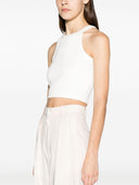 Closed Organic Cotton Cropped Tank Top