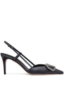 Valentino Garavani Leather Vlogo Signature Slingback Pumps