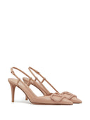 Valentino Garavani Leather Vlogo Signature Slingback Pumps