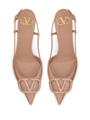 Valentino Garavani Leather Vlogo Signature Slingback Pumps
