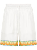 Pantalones cortos de seda con cordero de Casablanca