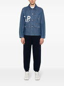 C.P.comPany Logo Jeansjacke