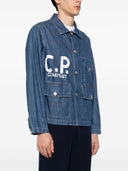 C.P.comPany Logo Jeansjacke
