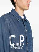 C.P.comPany Logo Jeansjacke