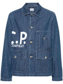 C.P.comPany Logo Jeansjacke