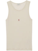 Saint Laurent Cotton And Wool Blend Sleeveless Top