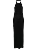 Saint Laurent Wool Blend Long Pencil Dress