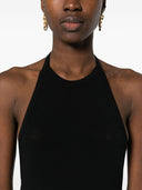 Saint Laurent Wool Blend Long Pencil Dress