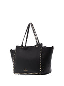 Valentino Garavani Leather Rockstud Shopping Tote