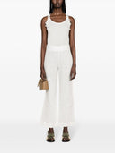 Ermanno Scervino linned brede benbukser