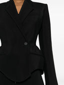 Mugler Wool Blend Tailored Jacket