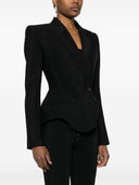 Mugler Wool Blend Tailored Jacket