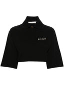 Palm Angels Logo geschnittenes Poloshirt