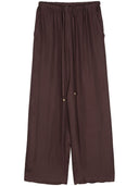 Alysi Silk Wide Leg Trousers