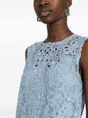 Vestido corto de encaje bordado de ermanno scervino