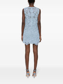 Vestido corto de encaje bordado de ermanno scervino