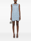 Vestido corto de encaje bordado de ermanno scervino